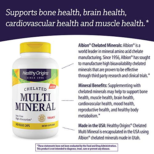 Foto 5 pulgar | Suplemento Healthy Origins Con Quelatos Multiminerales 240 Cápsulas - Venta Internacional.
