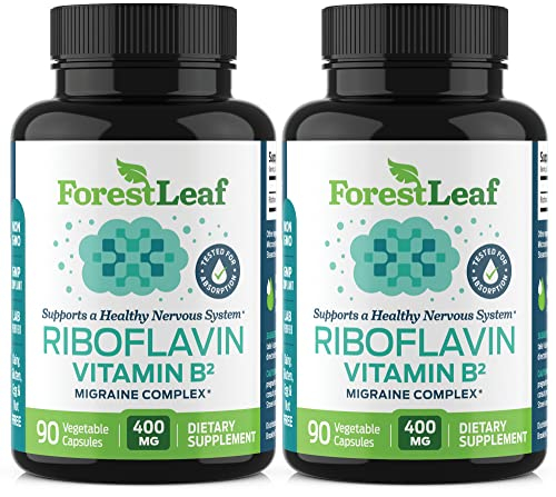 Foto 2 pulgar | Suplemento Forestleaf De Vitamina B2 Y Riboflavina, 400 Mg, 180 Cápsulas - Venta Internacional.