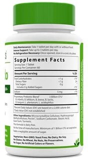 Foto 3 | Tabletas Supplement Hyperbiotics Vegan Pro Bifido, 60 Unidades - Venta Internacional.