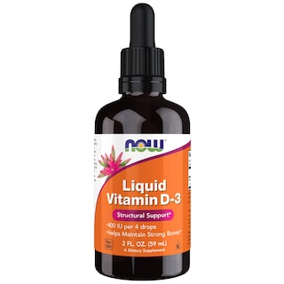 Foto 1 | Vitamina D-3 Líquida Supplement Now, 60 Ml, Ayuda A Fortalecer Los Huesos - Venta Internacional.