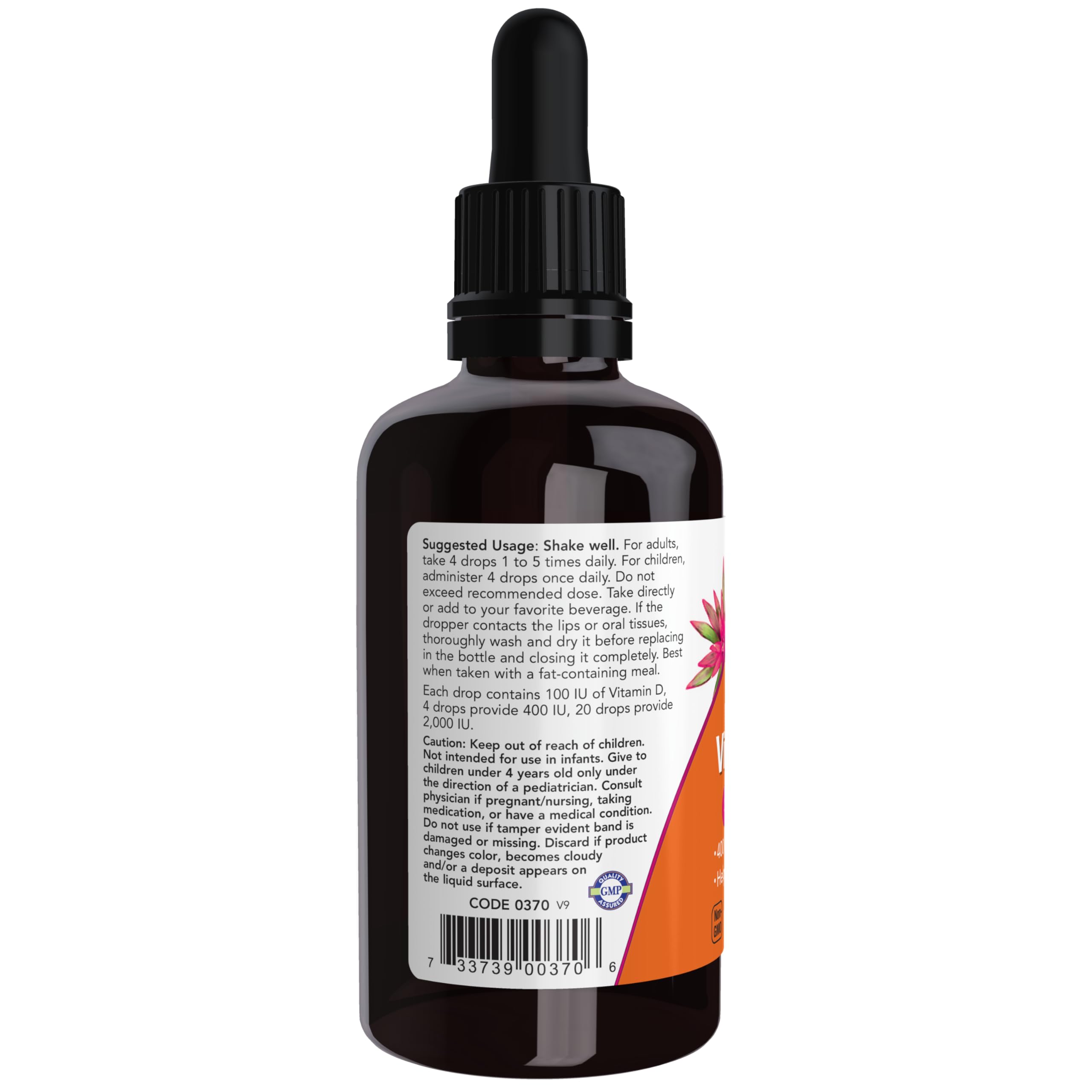 Foto 4 pulgar | Vitamina D-3 Líquida Supplement Now, 60 Ml, Ayuda A Fortalecer Los Huesos - Venta Internacional.