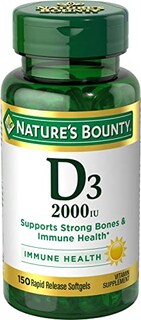 Foto 1 | Suplemento De Vitamina D De Nature's Bounty, 2000 Ui, 150 Cápsulas Blandas - Venta Internacional.