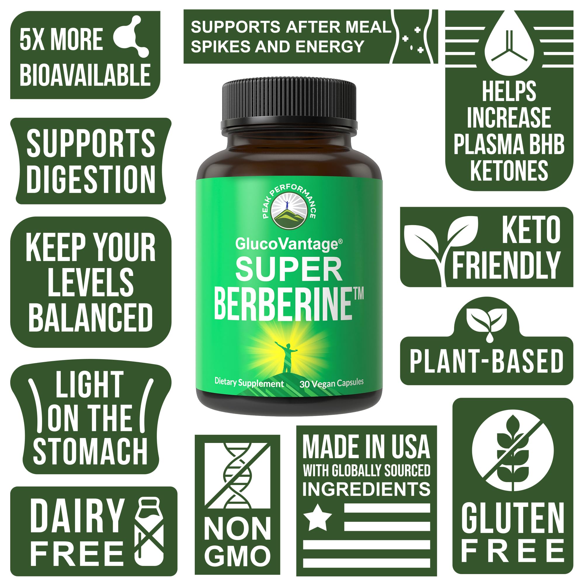 Foto 5 pulgar | Suplemento Peak Performance Super Berberine Dihidroberberine - Venta Internacional.
