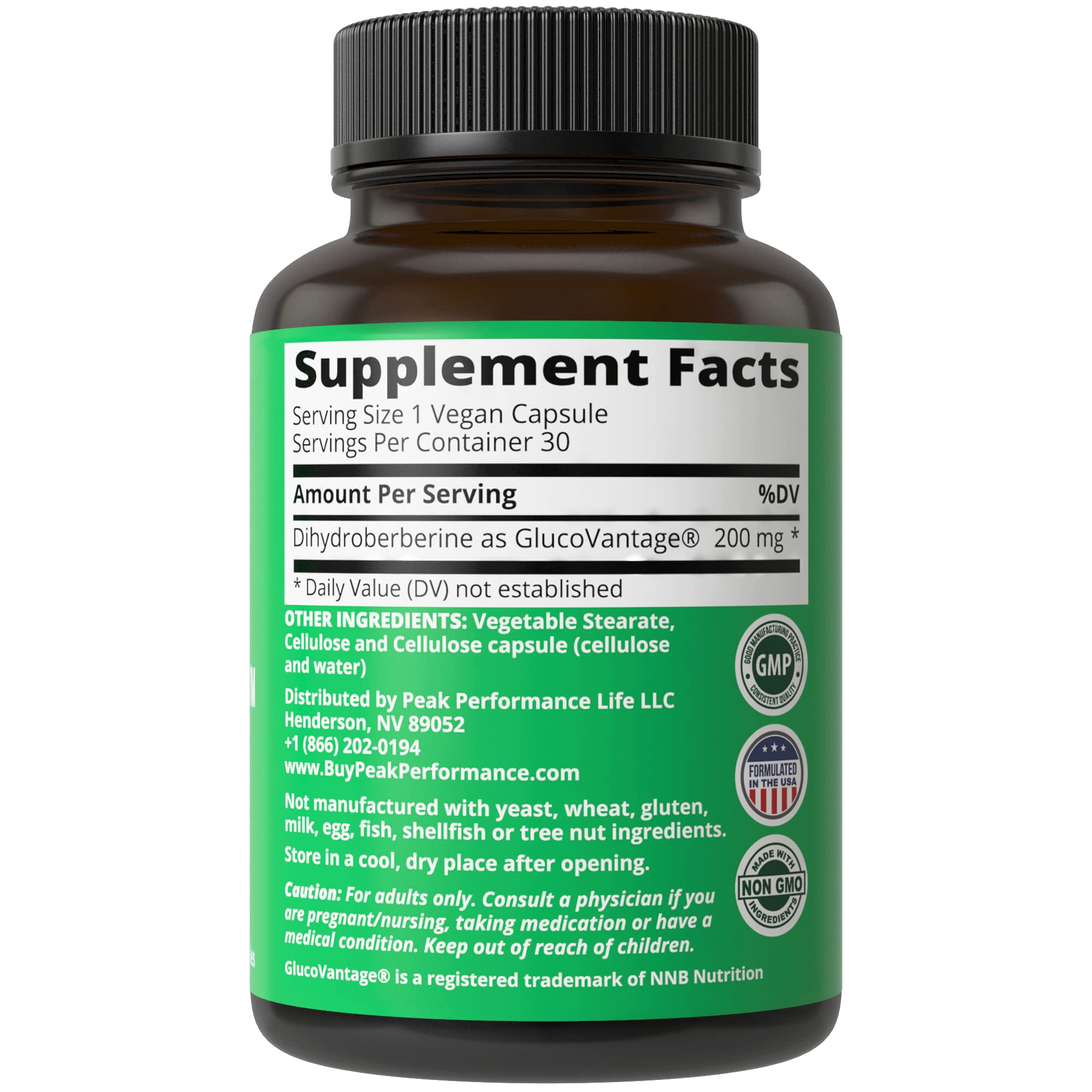 Foto 7 pulgar | Suplemento Peak Performance Super Berberine Dihidroberberine - Venta Internacional.