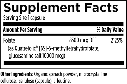 Foto 4 pulgar | Diseños De Suplementos Para La Salud L-5-mthf Folato 5 Mg 60 Cápsulas - Venta Internacional.