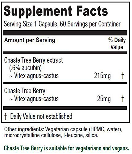 Foto 3 pulgar | Suplemento Vitanica, Extracto De Vitex, Bayas De Árbol Casto, 60 Cápsulas - Venta Internacional.