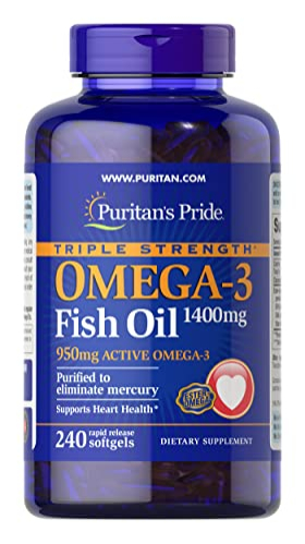Foto 2 pulgar | Suplemento De Aceite De Pescado Omega-3 De Triple Potencia Puritans Pride - Venta Internacional.