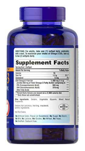 Foto 6 pulgar | Suplemento De Aceite De Pescado Omega-3 De Triple Potencia Puritans Pride - Venta Internacional.