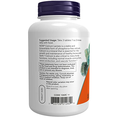 Foto 4 pulgar | Supplement Now: El Lactato De Calcio Apoya La Salud Ósea, 250 Tabletas - Venta Internacional.