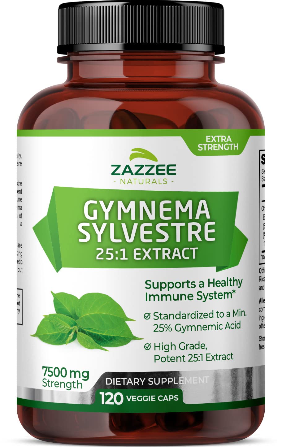 Foto 2 pulgar | Suplemento De Extracto Orgánico De Gymnema Sylvestre De Zazzee 7500 Mg - Venta Internacional.