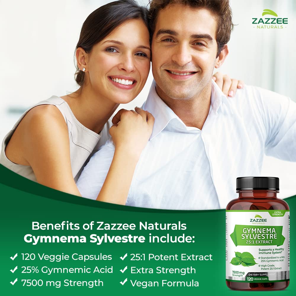 Foto 3 pulgar | Suplemento De Extracto Orgánico De Gymnema Sylvestre De Zazzee 7500 Mg - Venta Internacional.