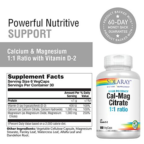 Foto 4 pulgar | Suplemento Solaray De Citrato De Calcio Y Magnesio Con Vitamina D- - Venta Internacional.