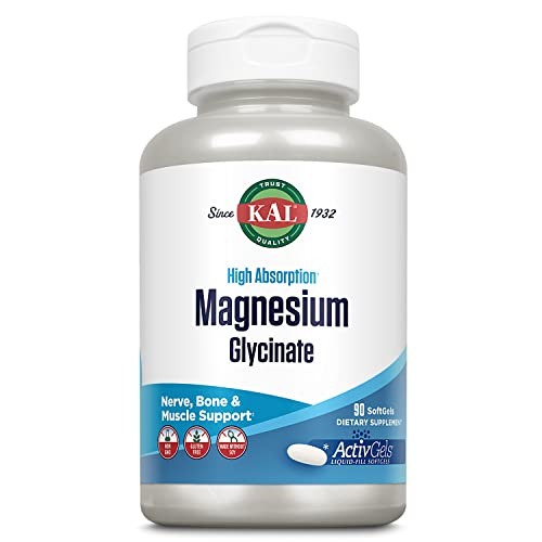 Foto 2 pulgar | Suplemento Kal Glicinato De Magnesio Activgels 315 Mg 90% Softges - Venta Internacional.