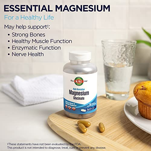 Foto 4 pulgar | Suplemento Kal Glicinato De Magnesio Activgels 315 Mg 90% Softges - Venta Internacional.