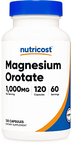 Foto 2 pulgar | Suplemento Nutricost De Orotato De Magnesio 1000 Mg 120 Cápsulas - Venta Internacional.