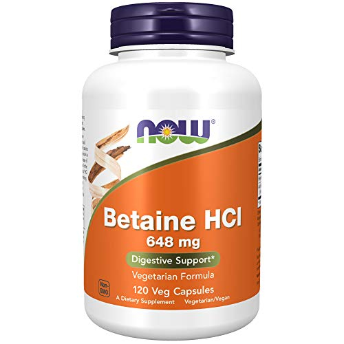 Foto 2 pulgar | Supplement Now Betaína Hcl 648 Mg, Apoyo Digestivo, 120 Cápsulas - Venta Internacional.