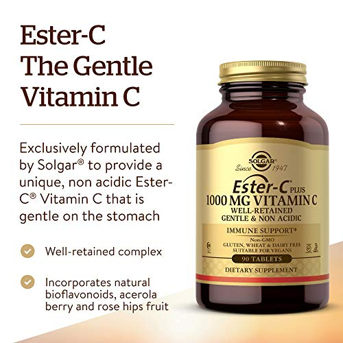 Foto 5 pulgar | Suplemento Solgar Ester-c Plus 1000 Mg De Vitamina C 90 Comprimidos - Venta Internacional.