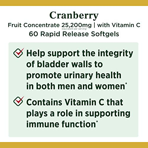 Foto 4 pulgar | Suplemento Dietético Nature's Bounty Cranberry 60 Soft Gels - Venta Internacional.