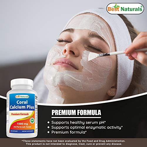 Foto 5 pulgar | Suplemento Best Naturals Coral Calcium Plus 1000 Mg 250 Cápsulas - Venta Internacional.