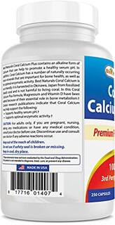 Foto 6 | Suplemento Best Naturals Coral Calcium Plus 1000 Mg 250 Cápsulas - Venta Internacional.