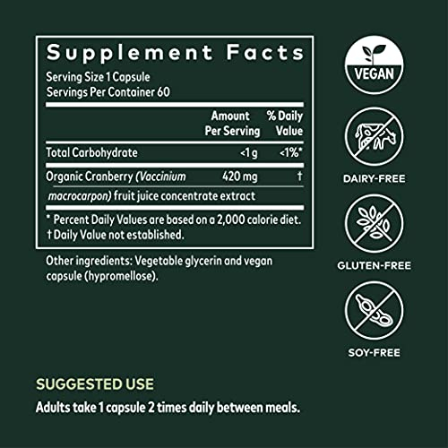 Foto 5 | Suplemento Gaia Herbs Concentrado De Arándanos, 60 Cápsulas Veganas - Venta Internacional.