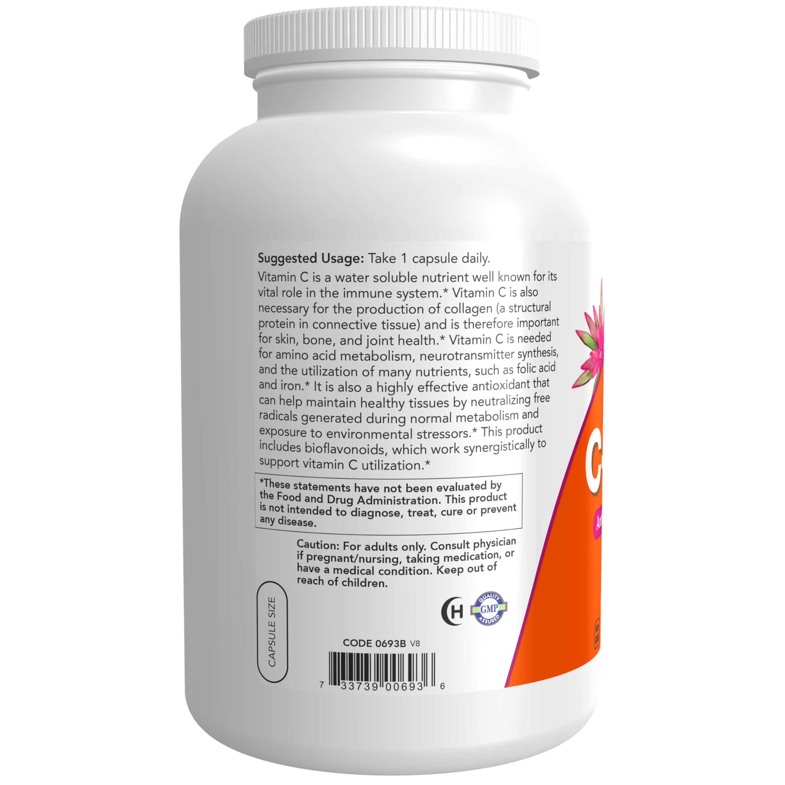 Foto 4 pulgar | Complementa Now De Vitamina C-1,000 Con 100 Mg De Bioflavonoides 500 Ca - Venta Internacional.