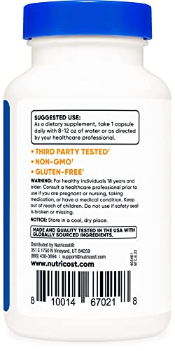 Foto 4 pulgar | Suplemento Nutricost Vanadio+cromo 2 Mg 180 Cápsulas - Venta Internacional.
