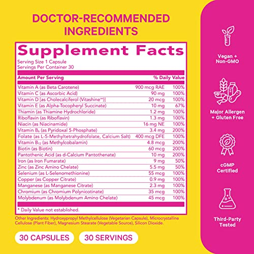 Foto 5 pulgar | Multivitamínico Pink Stork Total Multi Para Mujer, 30 Cápsulas - Venta Internacional.