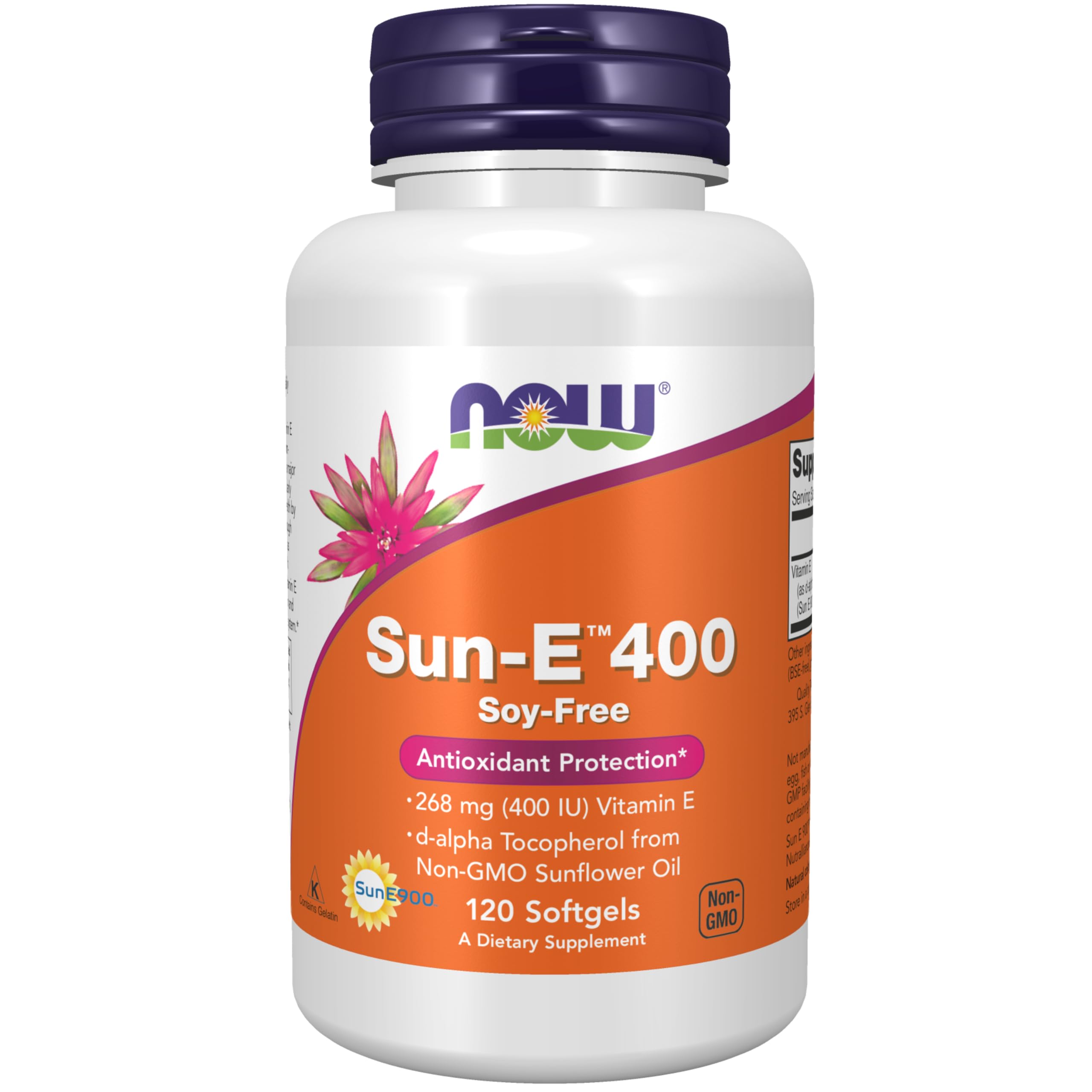 Foto 2 pulgar | Supplement Now Sun-e 400 Ui De Vitamina E 120 Cápsulas Blandas - Venta Internacional.