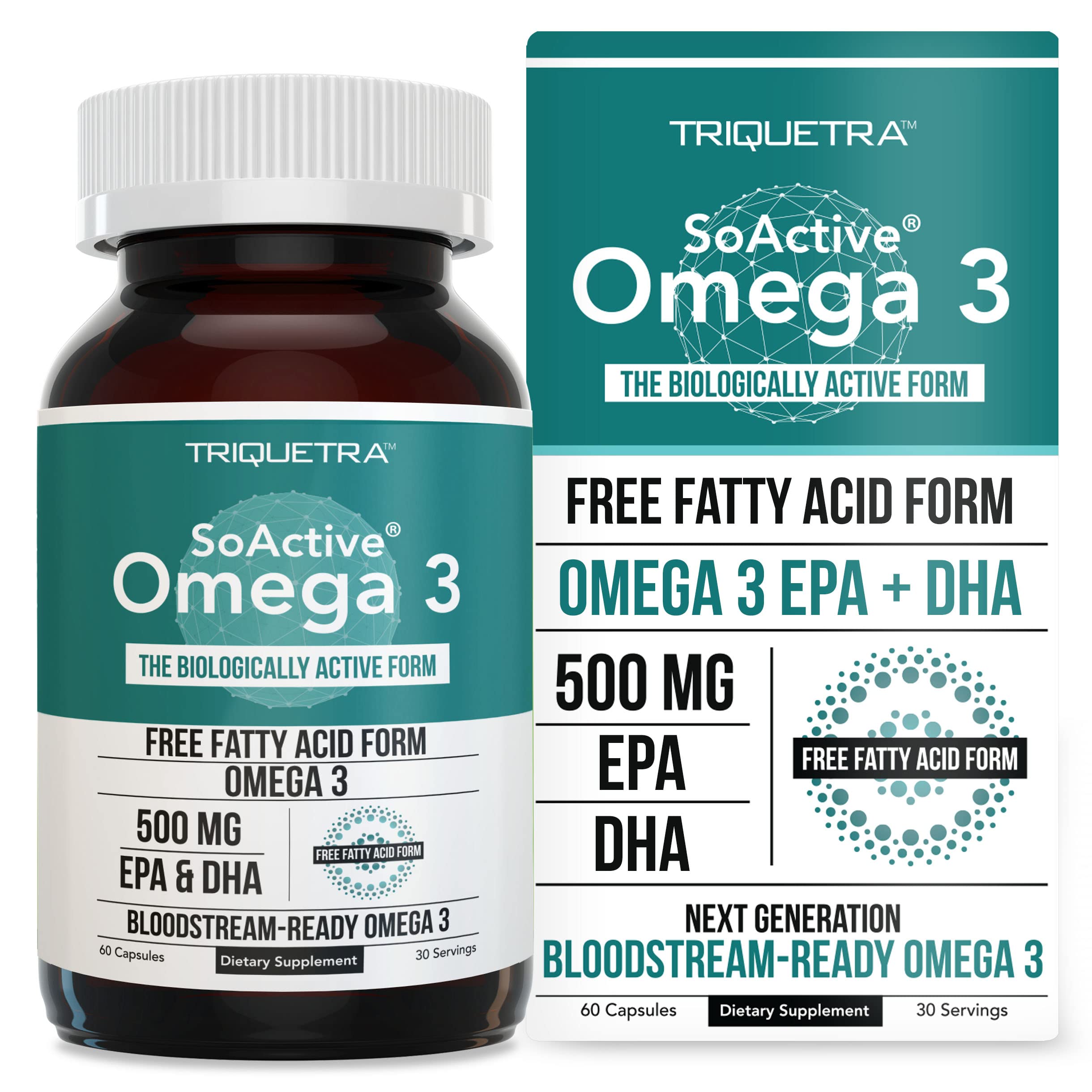 Foto 2 pulgar | Omega 3 Soactive  En Forma De Ácido Graso Libre De Epa Y Dha, 500 Mg - Venta Internacional.