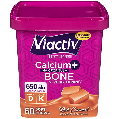 Suplemento Viactiv De Calcio Y Vitamina D3 Soft Chews 60 Caramel - Venta Internacional.
