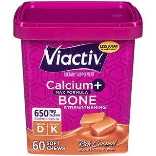 Foto 1 | Suplemento Viactiv De Calcio Y Vitamina D3 Soft Chews 60 Caramel - Venta Internacional.