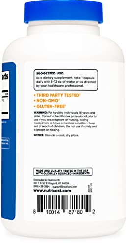 Foto 4 pulgar | Suplemento Nutricost Uva Ursi 4500 Mg 240 Cápsulas - Venta Internacional.