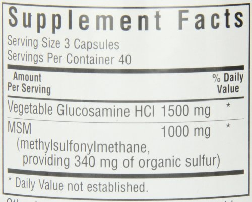 Foto 8 pulgar | Suplemento Bluebonnet Vegetarian Glucosamina + Msm 120 Cápsulas - Venta Internacional.
