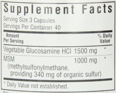 Foto 7 | Suplemento Bluebonnet Vegetarian Glucosamina + Msm 120 Cápsulas - Venta Internacional.
