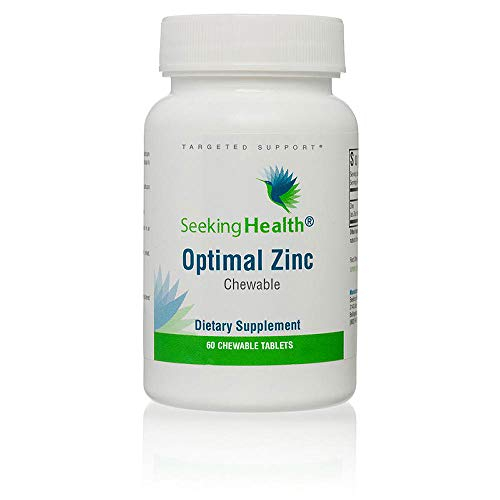 Suplemento De Zinc Masticable Seeking Health Optimal, 15 Mg - Venta Internacional.