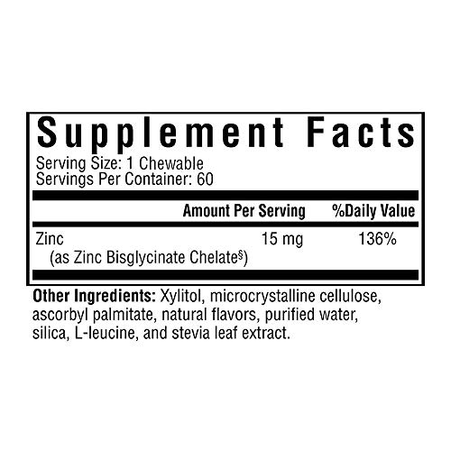 Foto 2 | Suplemento De Zinc Masticable Seeking Health Optimal, 15 Mg - Venta Internacional.