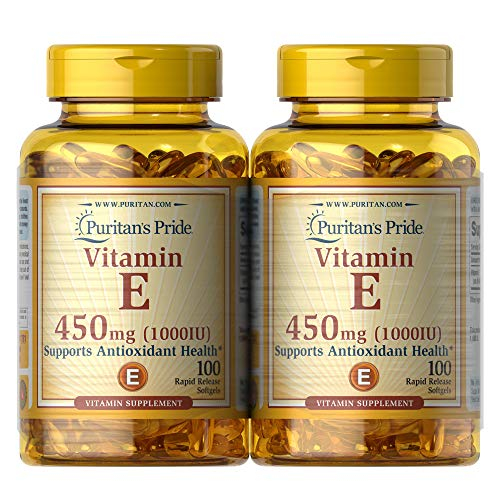 Foto 2 pulgar | Suplemento Puritan's Pride con Vitamina E 450 mg 100 Tabletas - Venta Internacional.