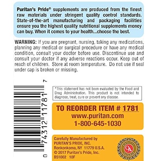 Foto 3 | Suplemento Puritan's Pride con Vitamina E 450 mg 100 Tabletas - Venta Internacional.