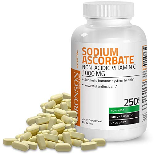 Foto 2 pulgar | Suplemento De Vitamina C: Ascorbato De Sodio Bronson, 1000 Mg, 250 Tabletas - Venta Internacional.