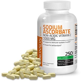Foto 1 | Suplemento De Vitamina C: Ascorbato De Sodio Bronson, 1000 Mg, 250 Tabletas - Venta Internacional.