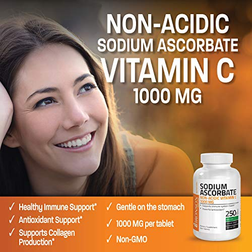 Foto 5 pulgar | Suplemento De Vitamina C: Ascorbato De Sodio Bronson, 1000 Mg, 250 Tabletas - Venta Internacional.