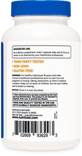 Foto 3 | Suplemento De Hierro Nutricost Quelated Iron 36 Mg 240 Cápsulas - Venta Internacional.