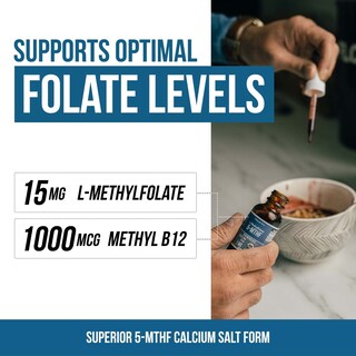 Foto 5 | Suplemento Triquetra Health L De Folato De Metilo 15 Mg Con Metil B - Venta Internacional.
