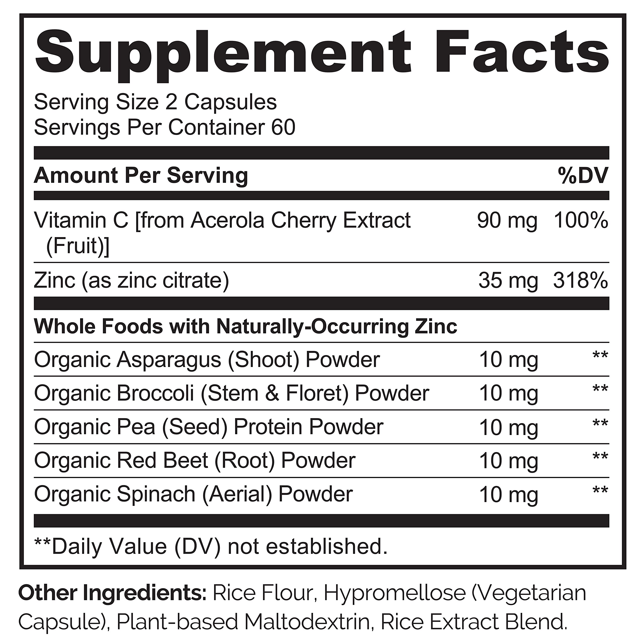 Foto 8 pulgar | Complemente El Complejo Alimenticio Integral De Zinc Vegano Naturelo Con Vitamina - Venta Internacional.