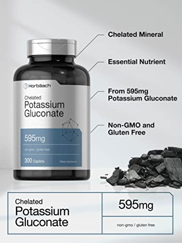 Foto 4 pulgar | Suplemento De Gluconato De Potasio 595 Mg 300 Tabletas Horbaach - Venta Internacional.