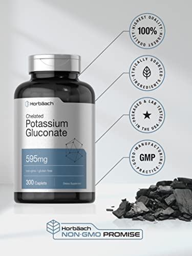 Foto 5 | Suplemento De Gluconato De Potasio 595 Mg 300 Tabletas Horbaach - Venta Internacional.