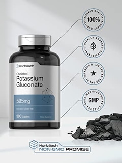 Foto 5 | Suplemento De Gluconato De Potasio 595 Mg 300 Tabletas Horbaach - Venta Internacional.
