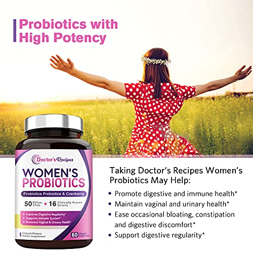 Foto 3 | Probiótico Para Mujer Doctor's Recipes, 60 Cápsulas, 50 Mil  - Venta Internacional.