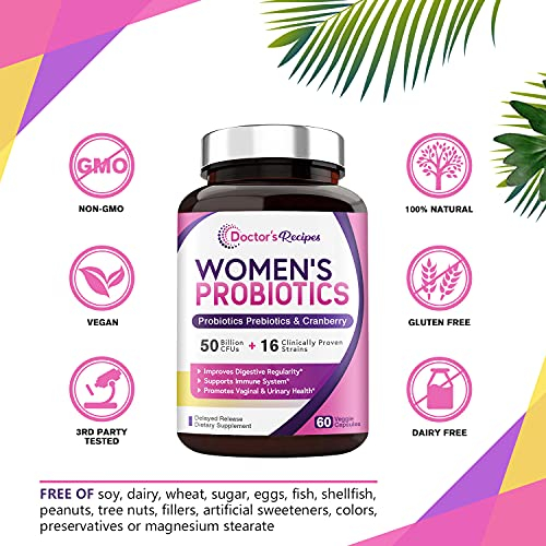 Foto 5 | Probiótico Para Mujer Doctor's Recipes, 60 Cápsulas, 50 Mil  - Venta Internacional.